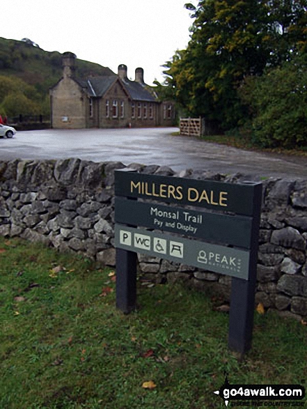 Walk d113 The Monsal Trail, Water-cum-Jolly Dale and Miller's Dale from Miller's Dale Station - Miller's Dale Station