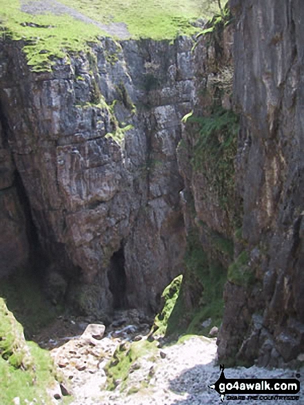 Walk ny159 Gordale Scar and Malham Cove from Malham - Above Gordale Scar, Malham