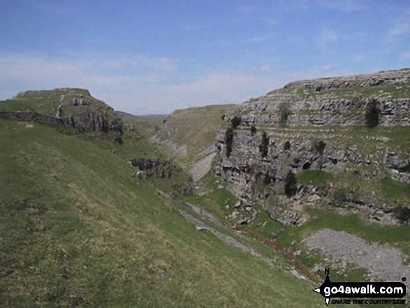 Walk ny122 Gordale Scar and Malham Cove via Shorkley Hill from Malham - Above Gordale Scar, Malham