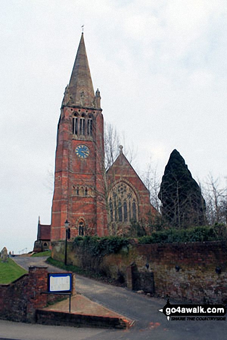 Walk ha109 Lyndhurst Hill and Swan Green from Lyndhurst - Lyndhurst Church