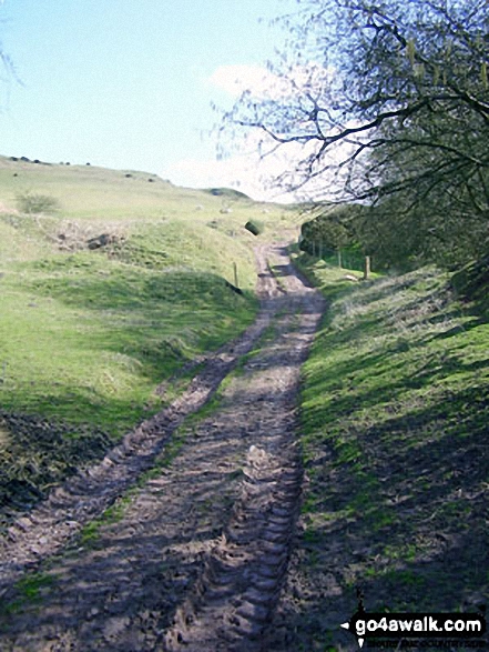 Track back up Brown Clee Hill 