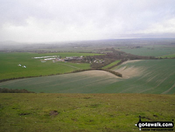 Walk bd100 Dunstable Downs and Totternhoe from Dunstable Downs Visitors Centre - Well Head Gliding Club from Dunstable Downs, 