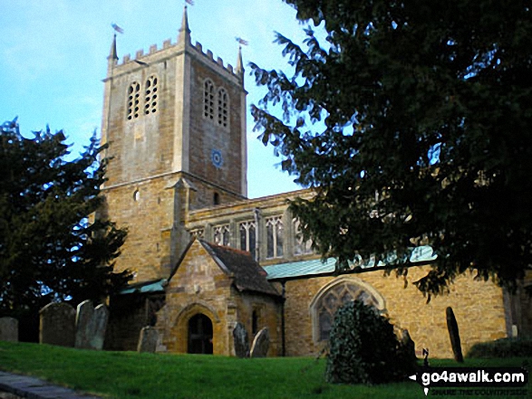 Walk no100 Arbury Hill from Badby - Badby Church, 