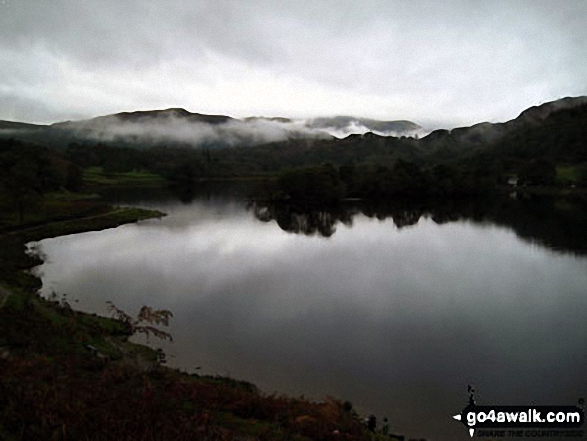 Walk c216 Stone Arthur, Great Rigg and Heron Pike from Grasmere - Grasmere Lake