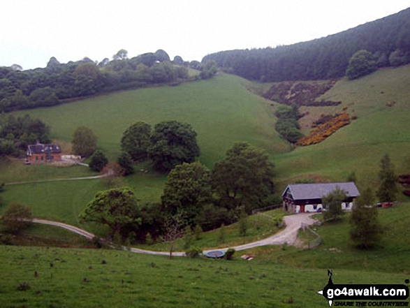 Walk po103 Bache Hill, Black Mixen and Great Rhos from New Radnor - The lower slopes of Whimble above New Radnor, Radnor Forest