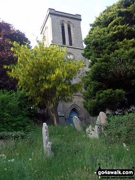 Walk po103 Bache Hill, Black Mixen and Great Rhos from New Radnor - New Radnor church, Radnor Forest