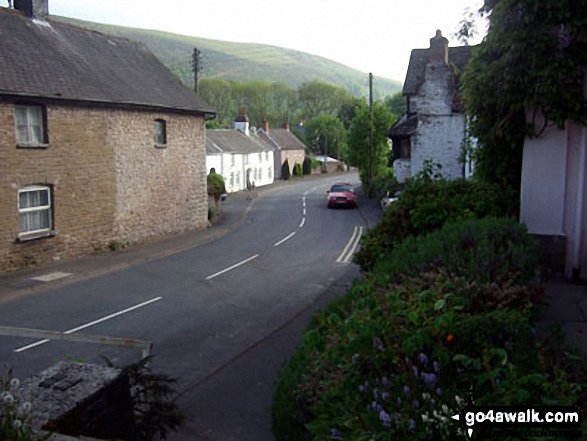 Walk po103 Bache Hill, Black Mixen and Great Rhos from New Radnor - New Radnor village, Radnor Forest