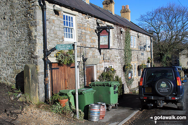 Walk d230 Monsal Dale from Ashford in the Water - The Packhorse Inn, Little Longstone