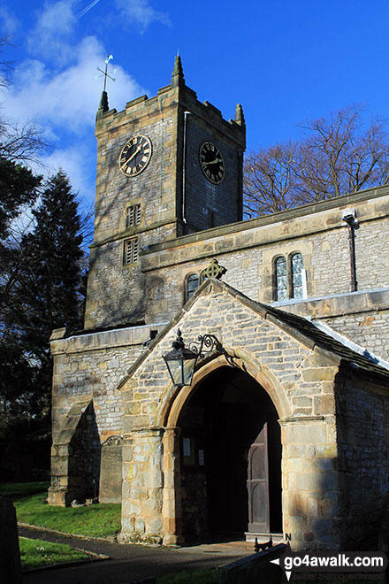 Walk d335 Longstone Edge from Great Longstone - Great Longstone Church