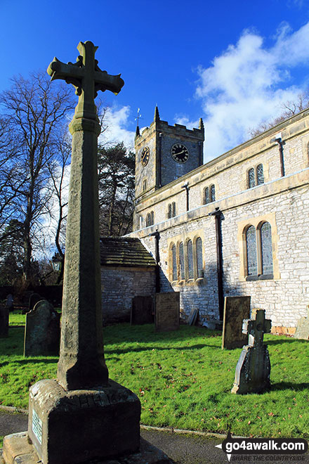 Walk d335 Longstone Edge from Great Longstone - Great Longstone Church