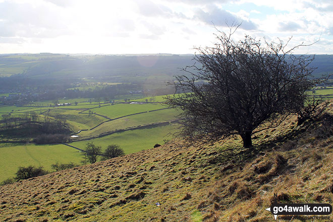 Walk d335 Longstone Edge from Great Longstone - Longstonedale from Longstone Edge