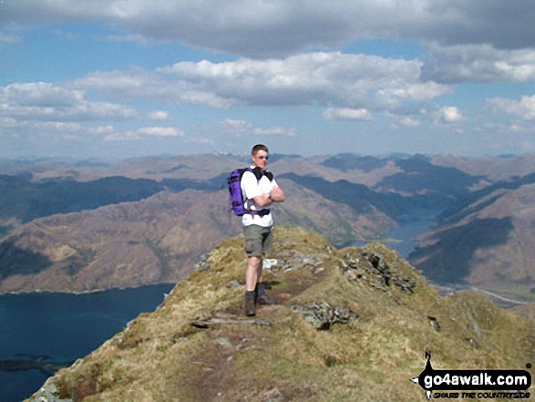 Gregor Wright on Ladhar Bheinn 