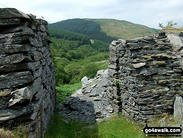 Walk gw148 Tarrenhendre and Tarren y Gesail from Abergynolwyn - Tarrenhendre from Bryn-Eglwys Quarry