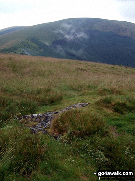 Walk gw148 Tarrenhendre and Tarren y Gesail from Abergynolwyn - Tarrenhendre from Mynydd Rhyd-galed summit