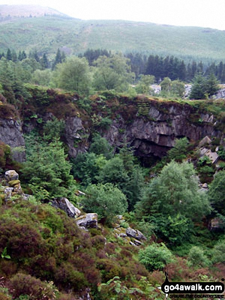 Walk gw148 Tarrenhendre and Tarren y Gesail from Abergynolwyn - Bryn-Eglwys Quarry