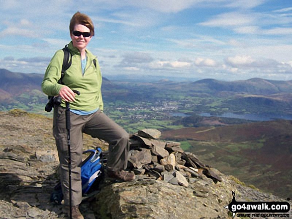 Me on top of a fairly windy Grisedale Pike