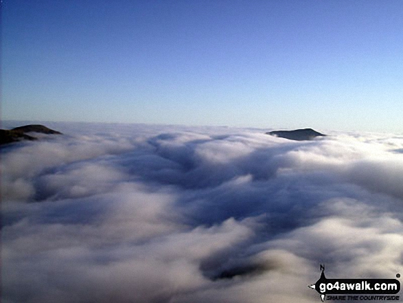 Temperature inversion seen from Snowdon (Yr Wyddfa)