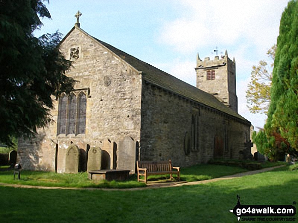 Walk ny248 Kisdon and Keld from Muker - St Mary's Church, Muker