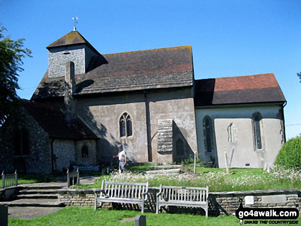 Walk es145 Jack and Jill from Ditchling Beacon - Clayton Church