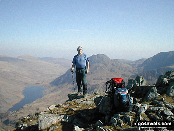 Me And My Son James on Y Garn (Glyderau) in Snowdonia Gwynedd Wales