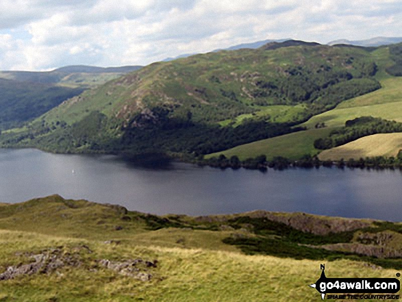 Walk c304 Beda Head and Place Fell from Howtown - Gowbarrow Fell (Airy Crag) from Hallin Fell summit