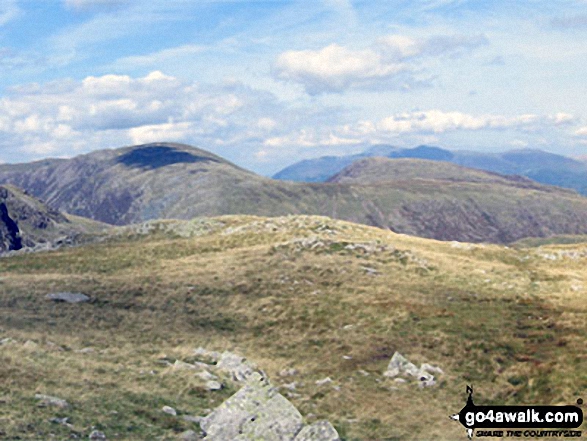 Walk c417 Base Brown, Great Gable and Kirk Fell from Honister Hause - Dale Head (Newlands) and High Spy from Base Brown