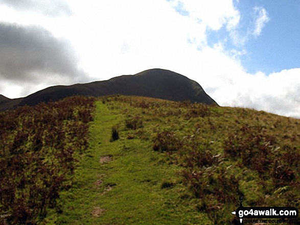 Walk c214 Robinson and Hindscarth from Little Town - Robinson from Blea Crags