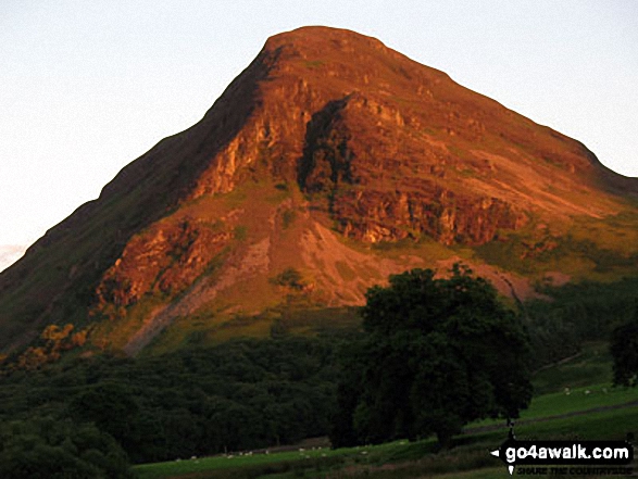 Mellbreak taken in the evening sunlight from the Kirkstile Inn in Loweswater Village Taken on Friday July 29 2016