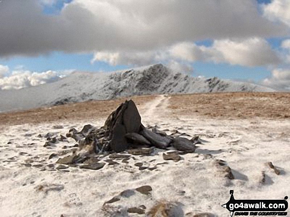 Walk Bannerdale Crags walking UK Mountains in The Northern Fells The Lake District National Park Cumbria, England