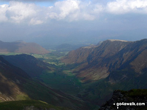 Walk c100 The Newlands Horseshoe from Hawes End - The Newlands Valley from Dale Head (Newlands)