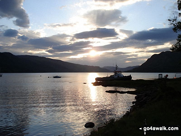 Dusk over Loch Duich from Kintail Lodge (Hotel) near Shiel Bridge 