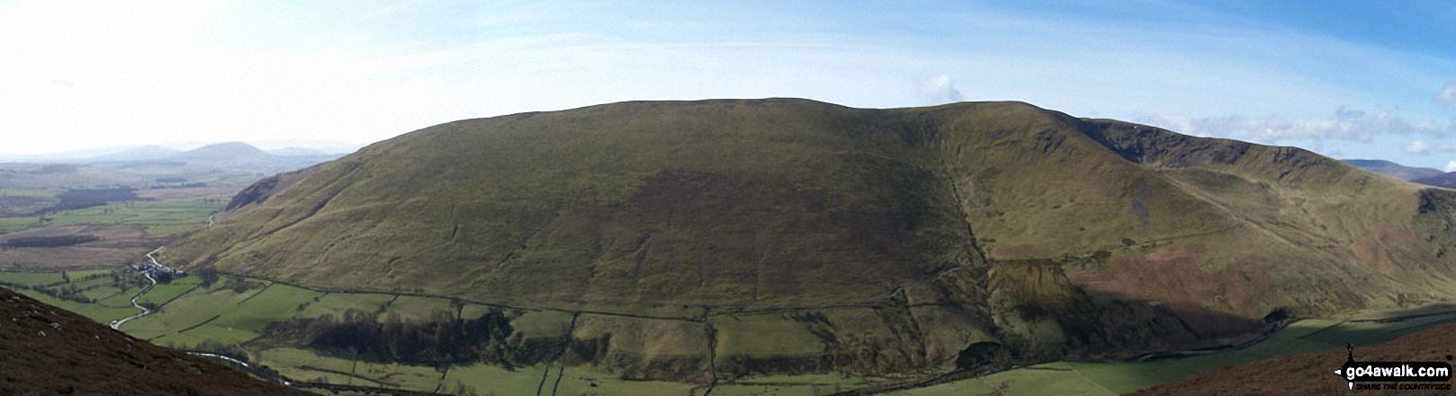 Walk c106 Carrock Fell and High Pike (Caldbeck) from Mosedale - Bowscale Fell from Carrock Fell