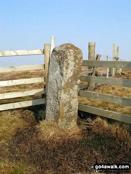 Walk n114 Grey Nag and Black Fell (Haresceugh Fell) from Gilderdale Bridge - Tom Smith's Stone