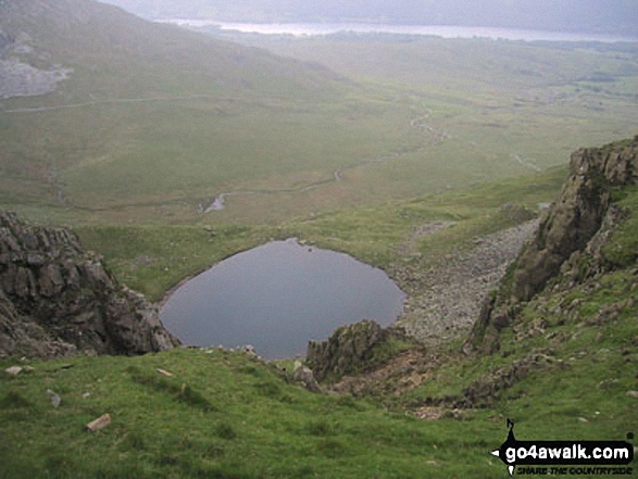 Walk c179 The Seathwaite Round from Seathwaite, Duddon Valley - Blind Tarn from Brown Pike