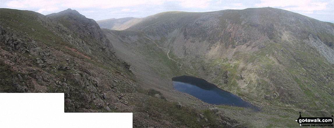 Dow Crag, Goat's Hawse, Goast's Water and The Old Man of Coniston from Brown Pike