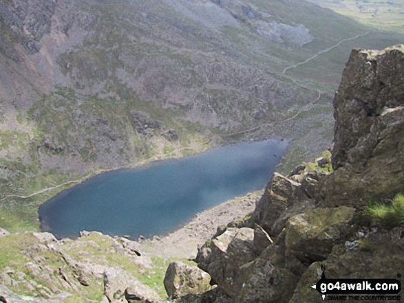 Walk c179 The Seathwaite Round from Seathwaite, Duddon Valley - Goat's Water from Dow Crag