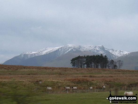 Walk c445 Dufton Pike, Backstone Edge and High Cup Nick from Dufton -  Blencathra from Threlkeld