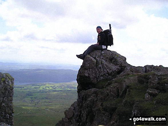 Walk c220 Helvellyn via Striding Edge from Glenridding - On Striding Edge