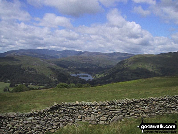 Walk c230 The Scandale Beck Horizon from Ambleside - Grasmere from the lower slopes of Snarker Pike