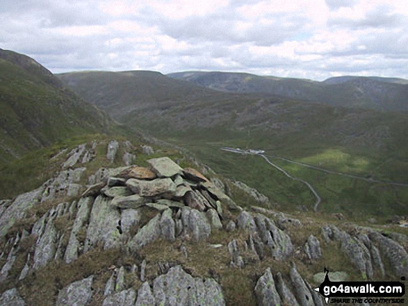 The Kirkstone Pass from Snarker Pike summit 