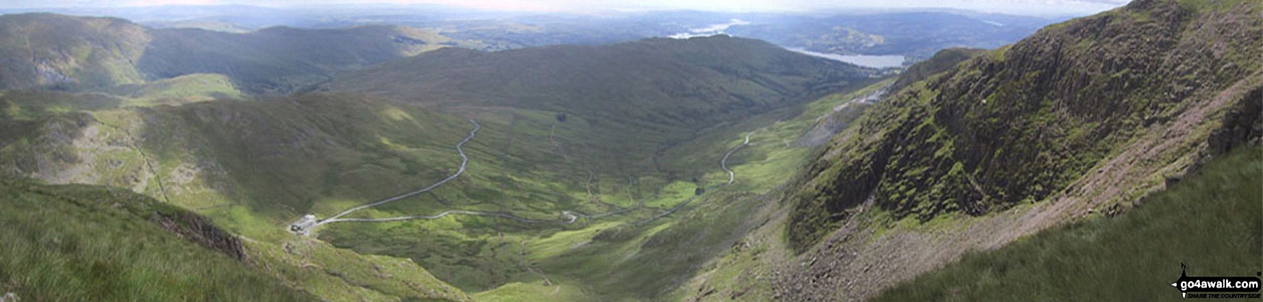 Walk c184 High Pike from Ambleside - *The Kirkstone Pass from Red Screes