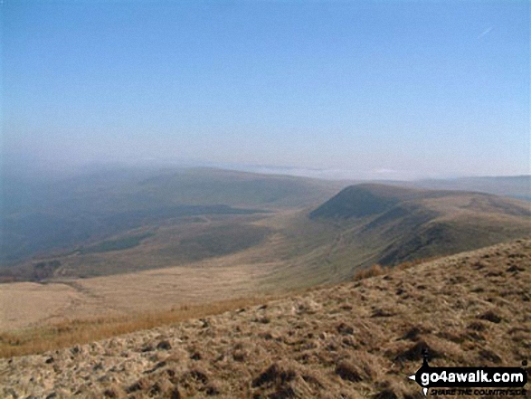 Walk po121 Pant y Creigiau and Bryniau Gleison from Blaen y Glyn - Darren Fach from Pant y Creigiau