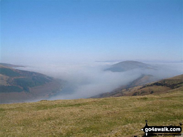 Walk po121 Pant y Creigiau and Bryniau Gleison from Blaen y Glyn - Talybont Reservoir from Darren Fach