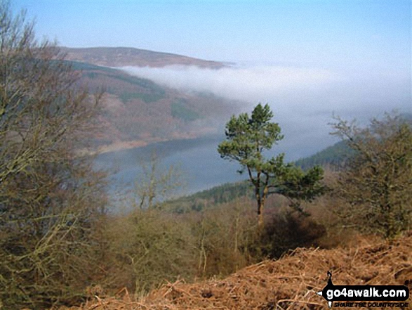 Talybont Reservoir from the path to Pen Rhiw-calch 