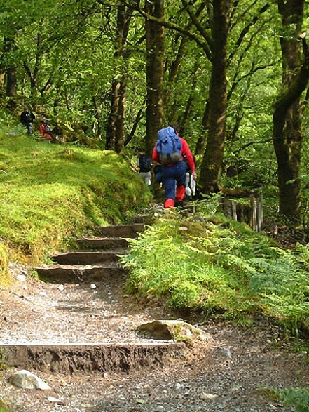 Walk gw142 Cadair Idris (Penygadair)  via The Minffordd Path -  Climbing The Minffordd Path