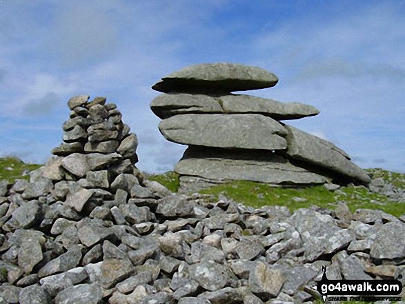 Walk co168 Brown Willy and Bodmin Moor from St Breward - Rough Tor