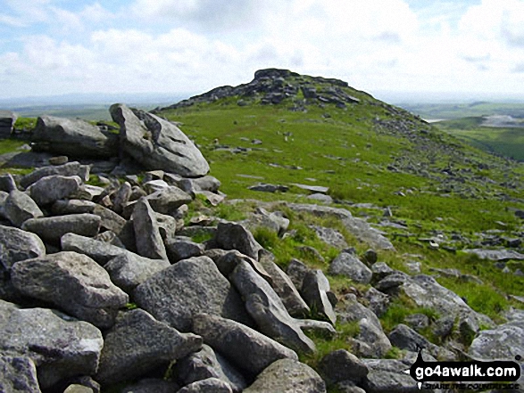 Walk co168 Brown Willy and Bodmin Moor from St Breward - Little Rough Tor from Rough Tor