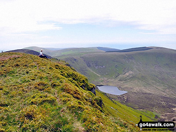 Walk Craig-y-llyn walking UK Mountains in The Cadair Idris Area Snowdonia National Park Gwynedd, Wales