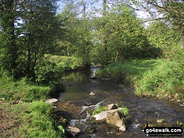 Walk ny167 Ryelstone Fell, Sharp Haw and Rough Crag from Embsay - Stream near Flasby