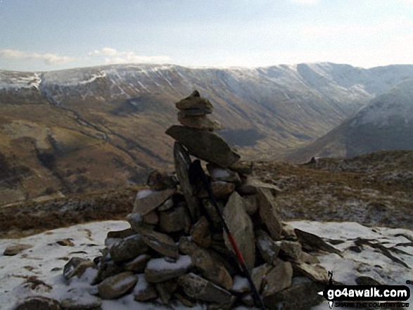 Walk c304 Beda Head and Place Fell from Howtown - Beda Head (Beda Fell) summit cairn